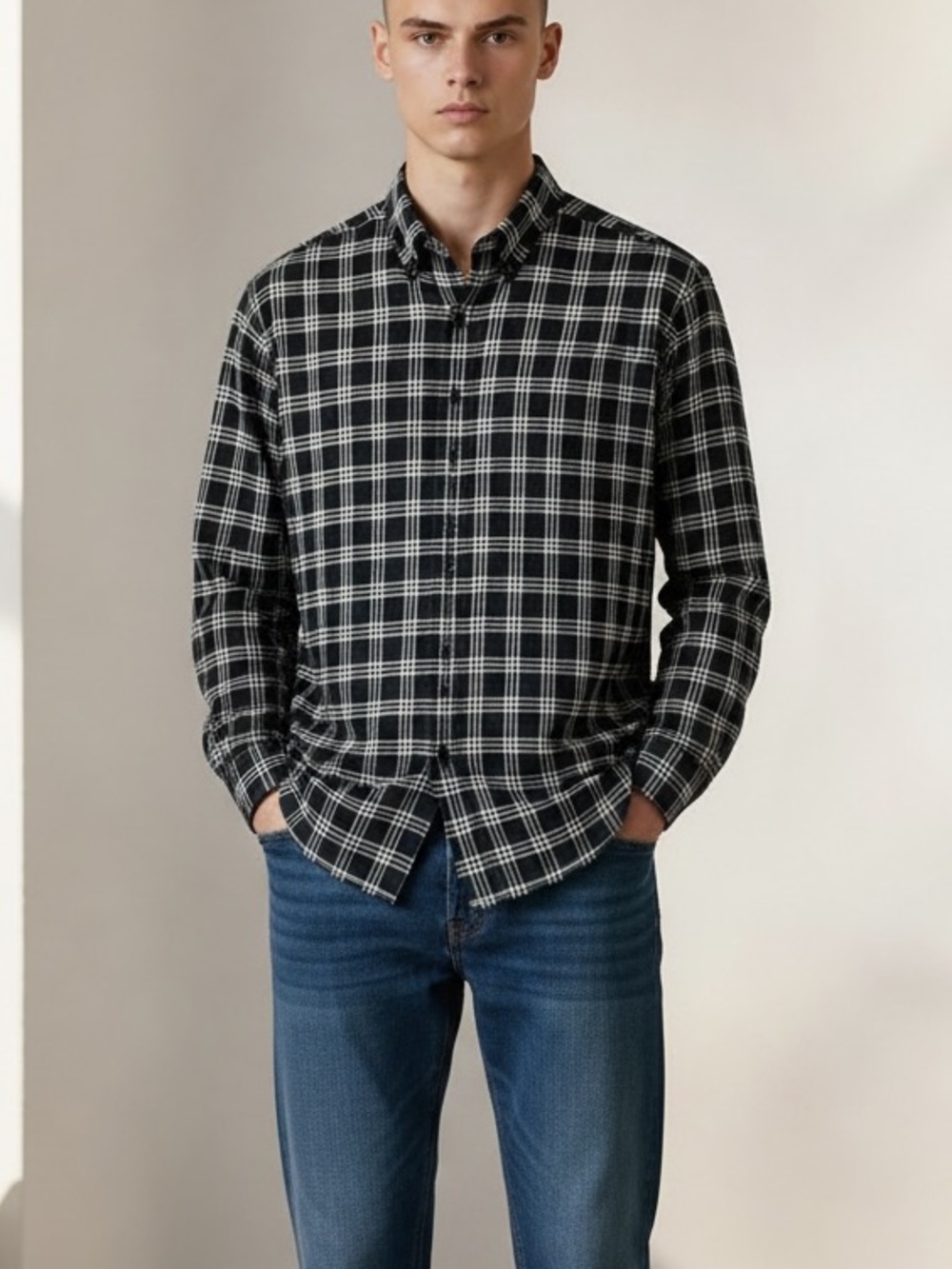 Ralph Lauren Classic Fit Plaid Button Down Shirt (S)